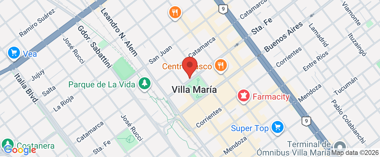 Mapa de la ubicación