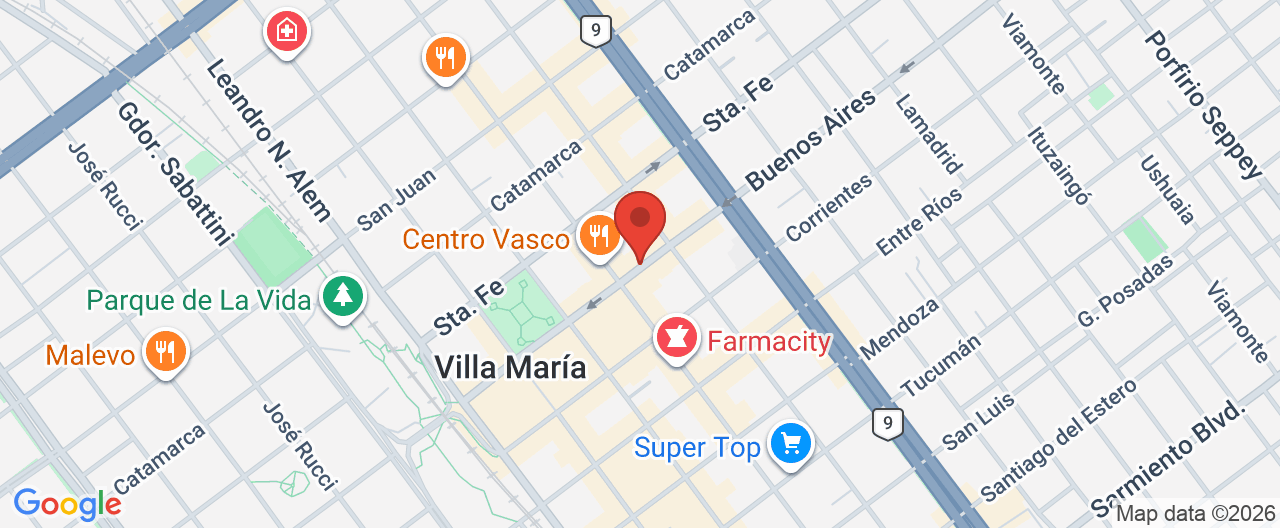 Mapa de la ubicación