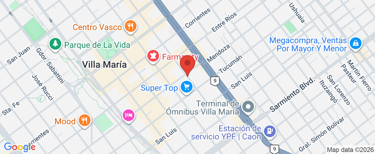 Mapa de la ubicación
