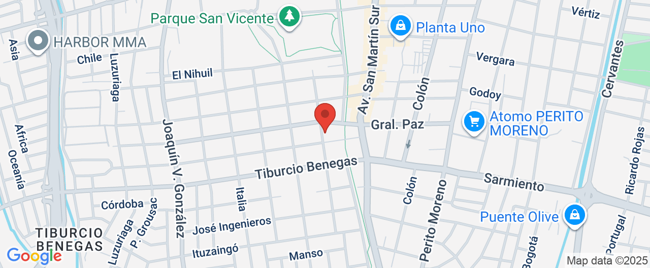 Mapa de la ubicación