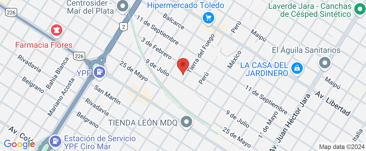 Mapa de la ubicación