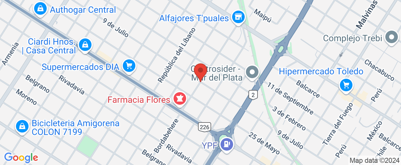 Mapa de la ubicación