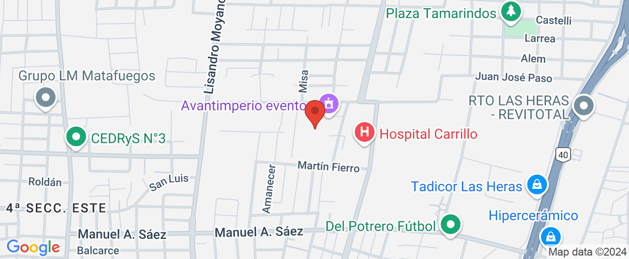 Mapa de la ubicación