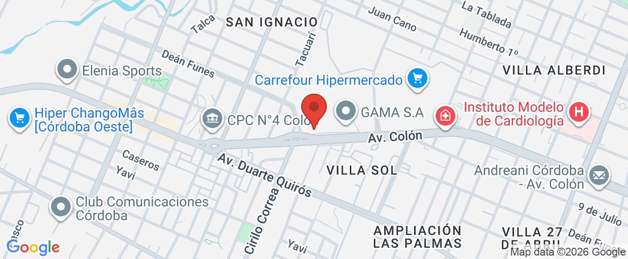 Mapa de la ubicación