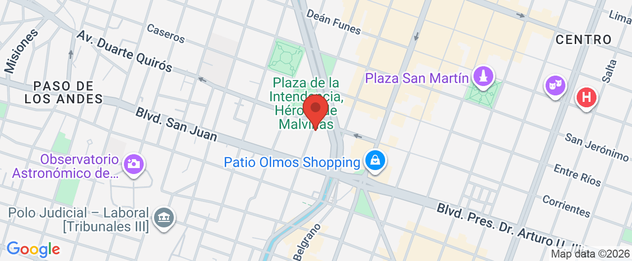 Mapa de la ubicación