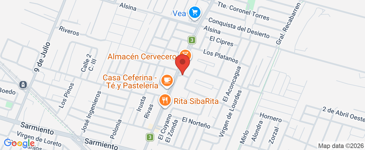 Mapa de la ubicación