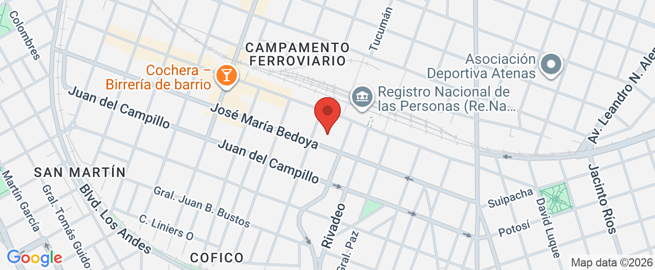 Mapa de la ubicación