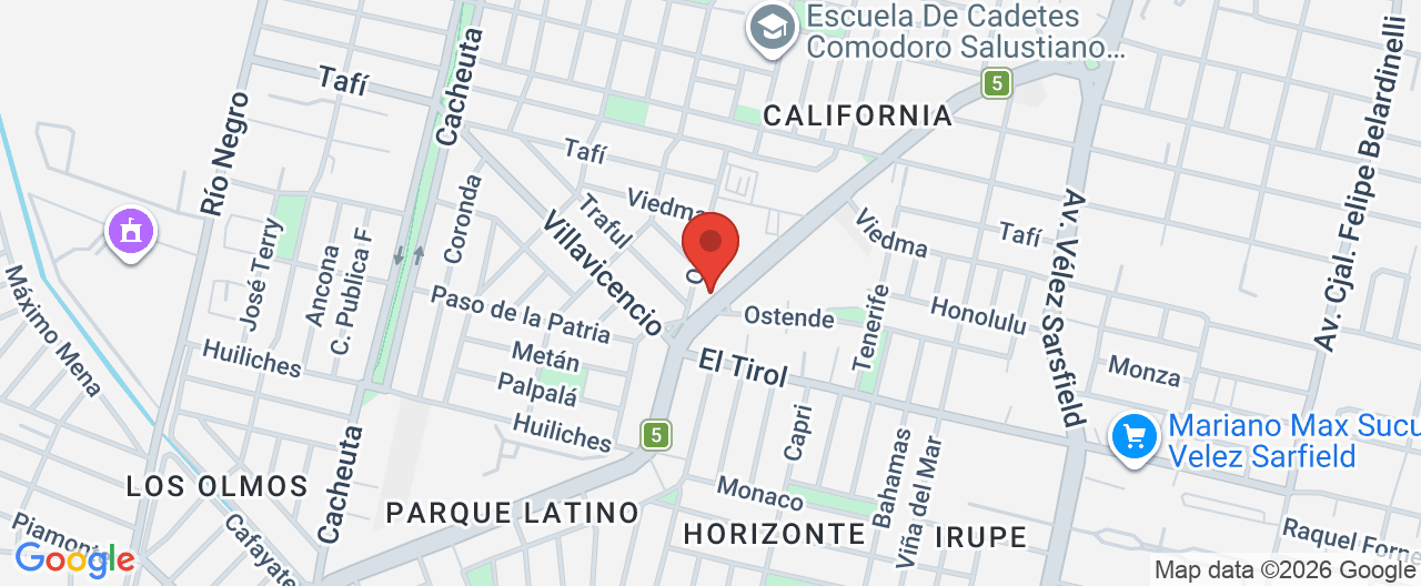 Mapa de la ubicación