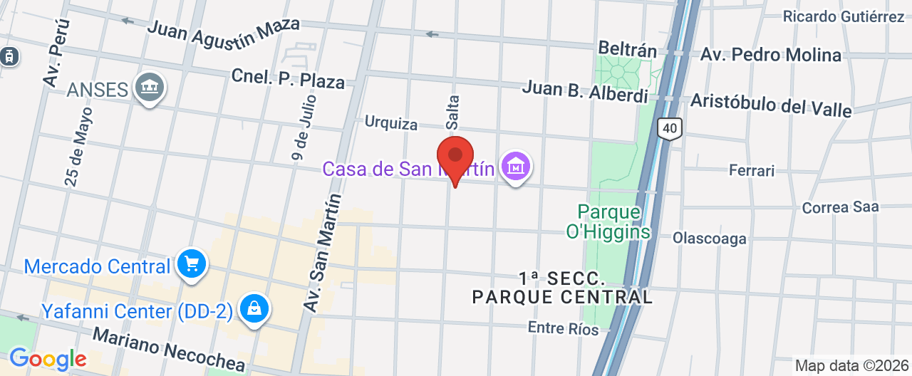 Mapa de la ubicación
