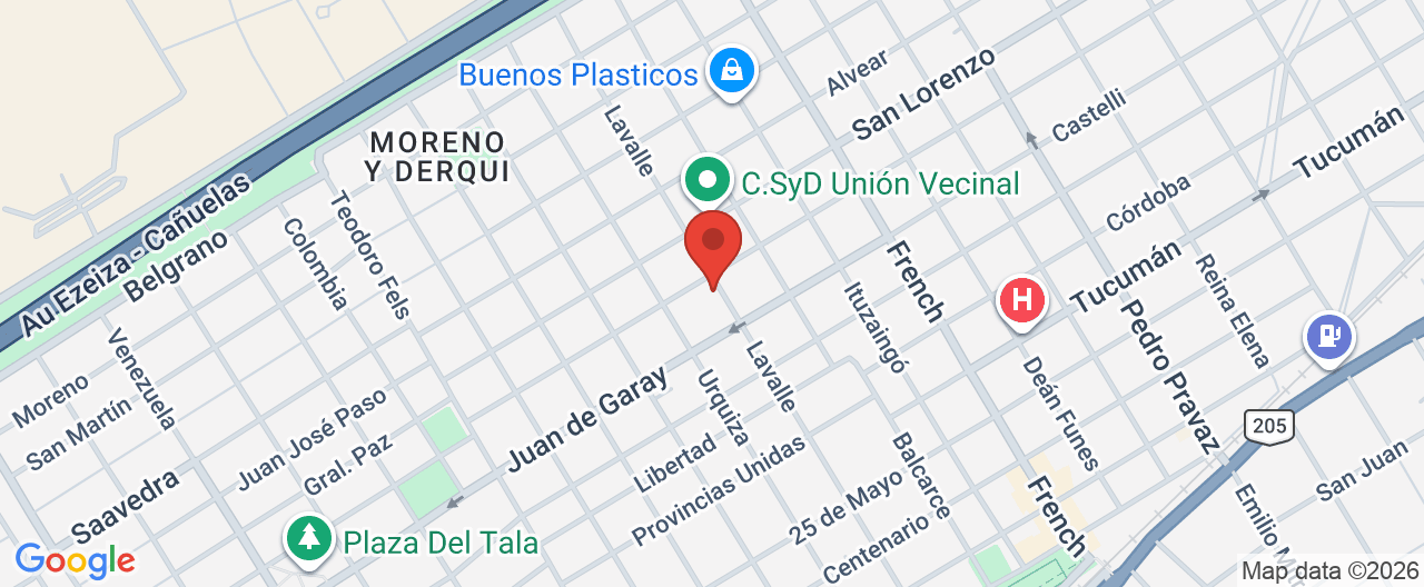Mapa de la ubicación