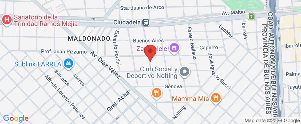Mapa de la ubicación