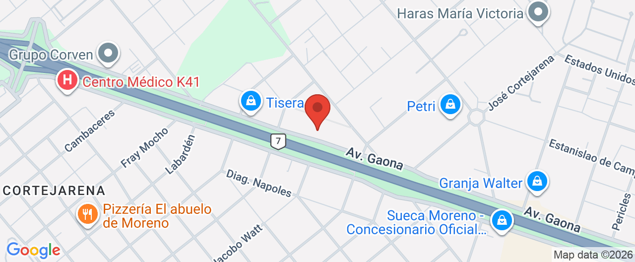 Mapa de la ubicación