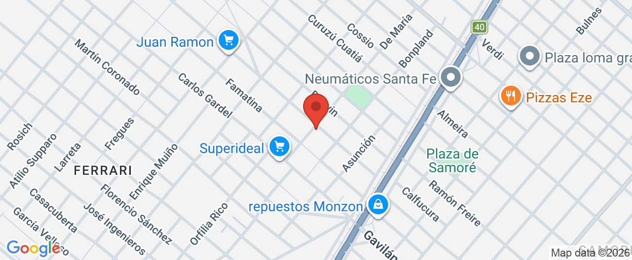 Mapa de la ubicación
