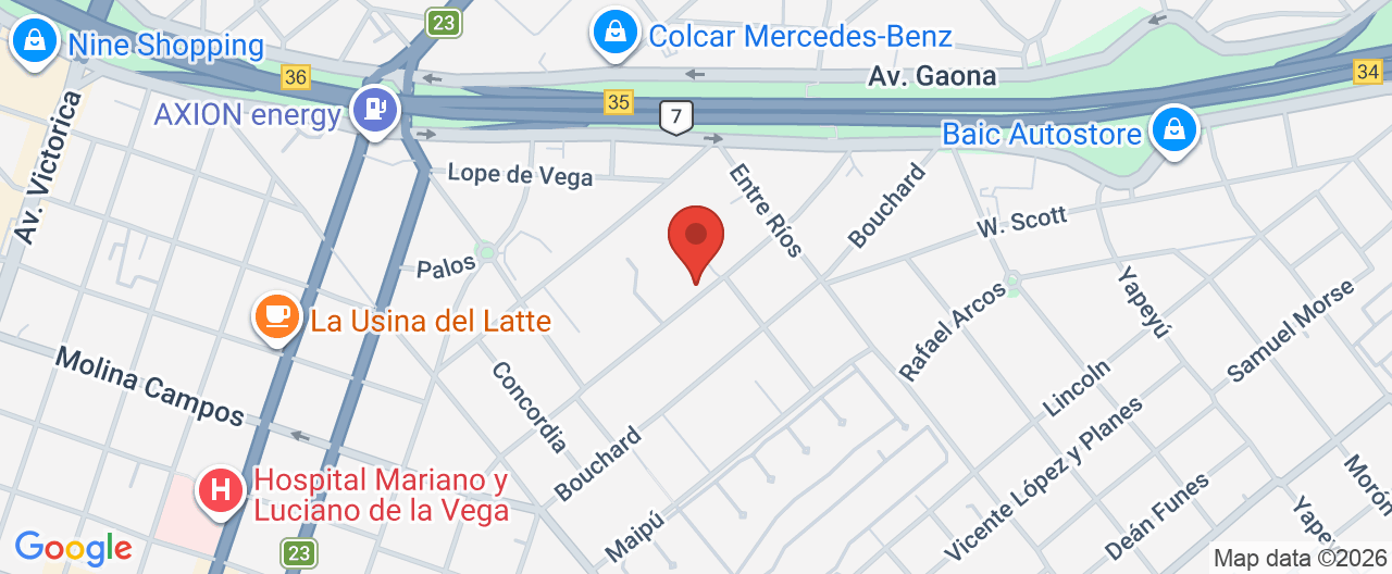 Mapa de la ubicación