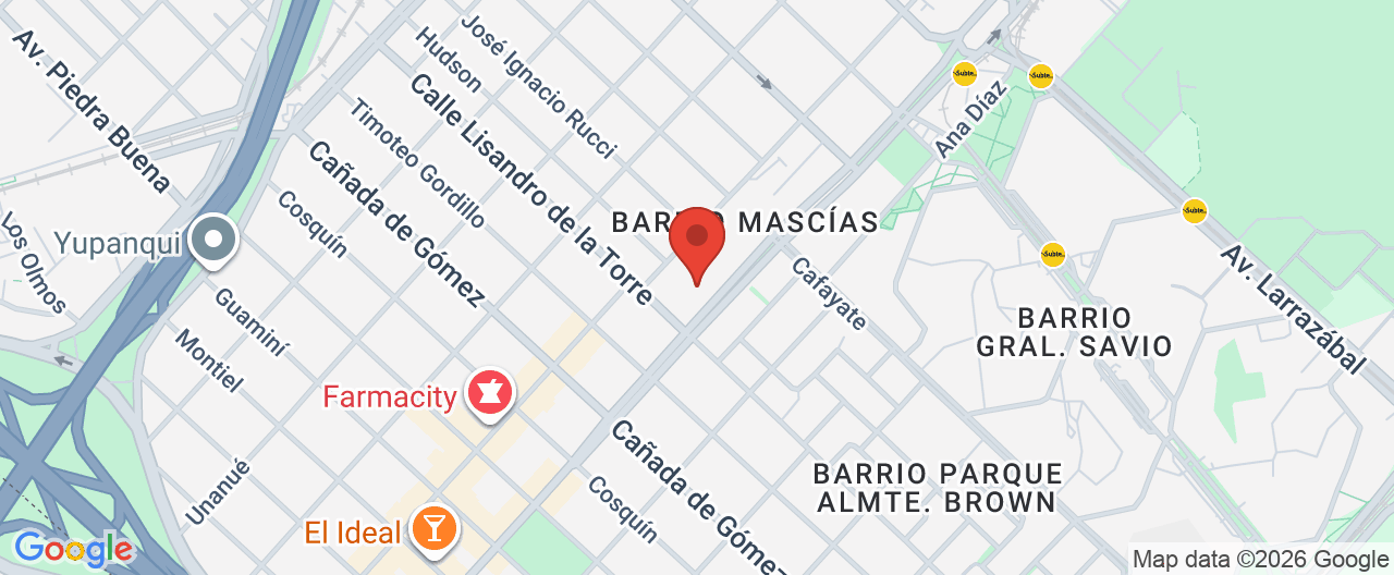Mapa de la ubicación