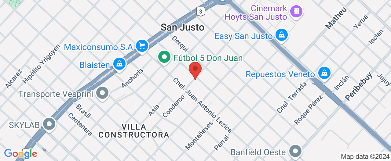 Mapa de la ubicación