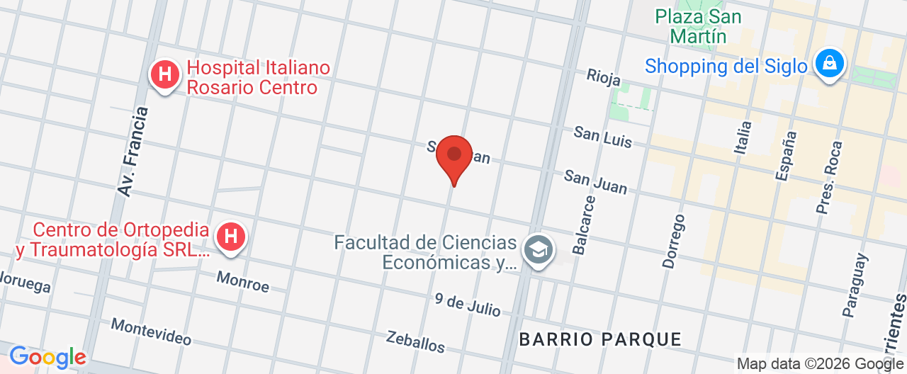 Mapa de la ubicación