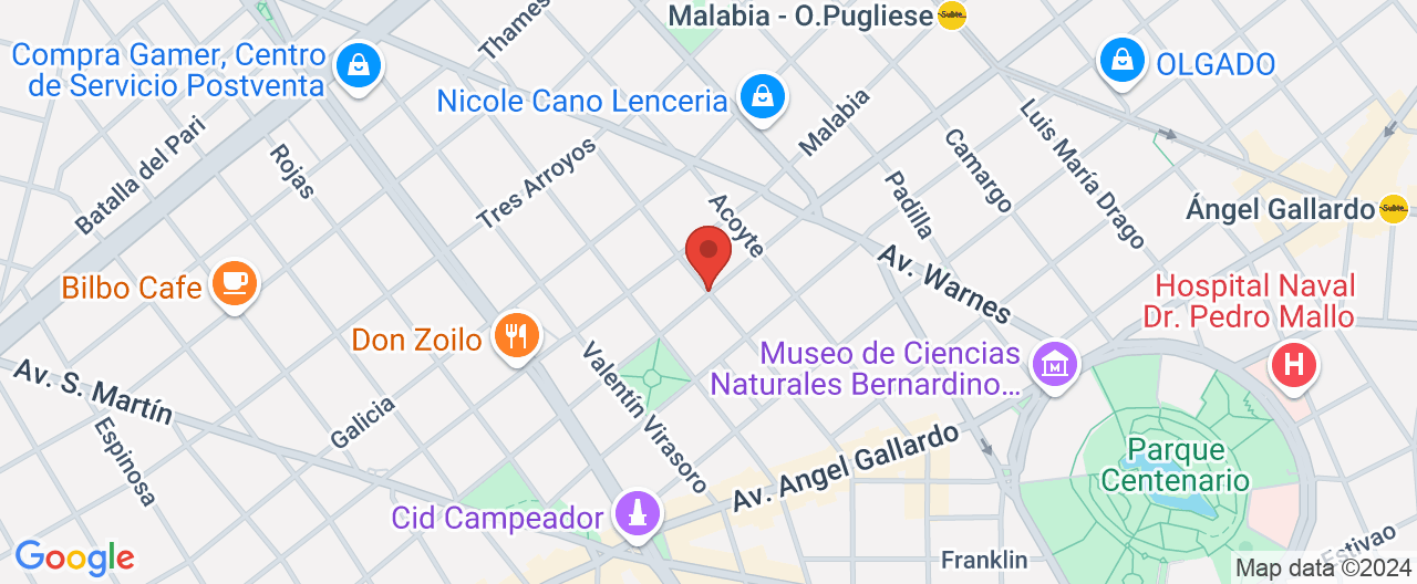 Mapa de la ubicación