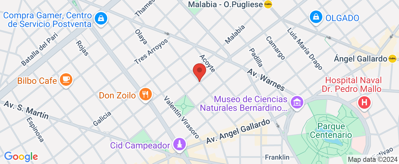 Mapa de la ubicación