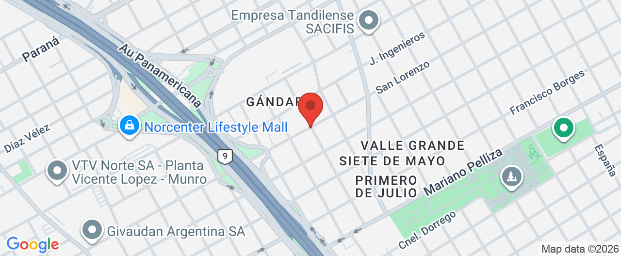 Mapa de la ubicación