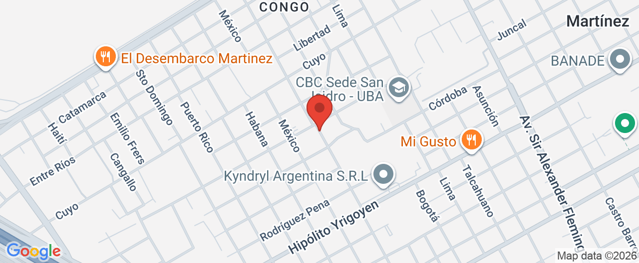 Mapa de la ubicación