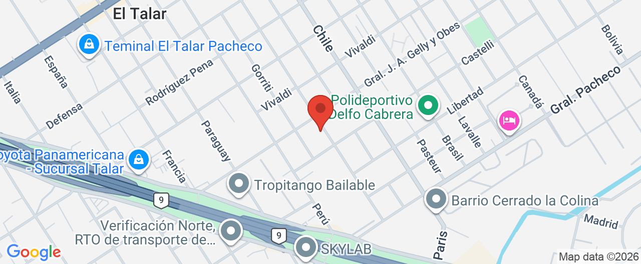 Mapa de la ubicación