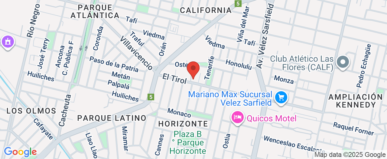 Mapa de la ubicación