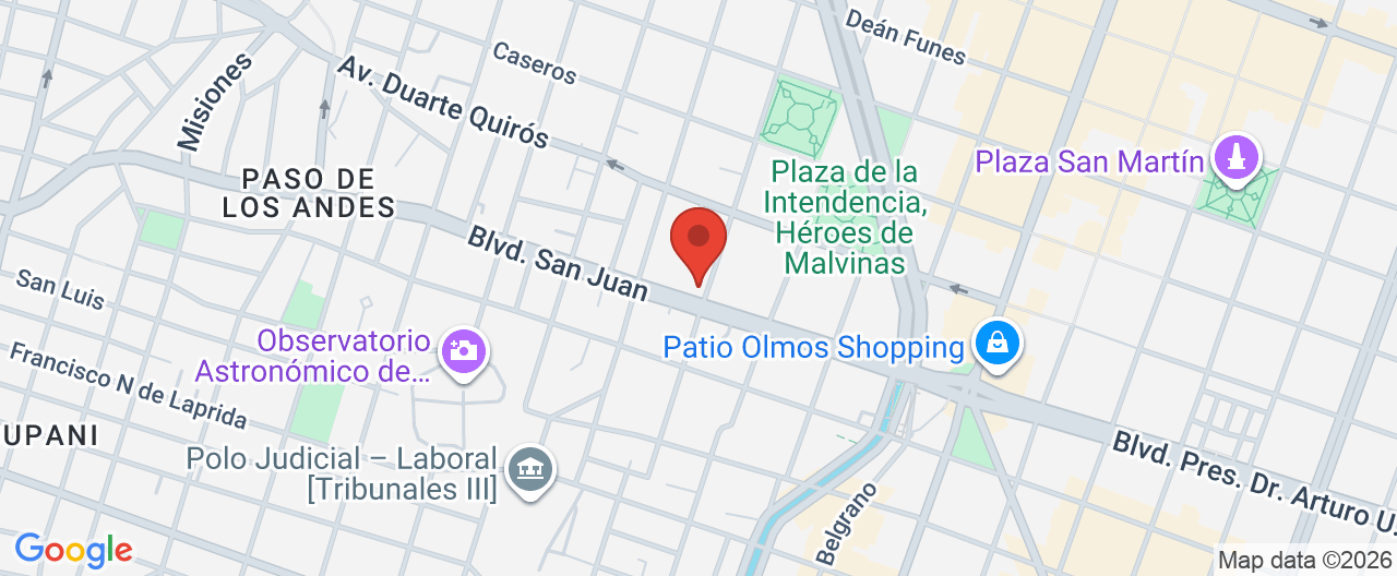 Mapa de la ubicación