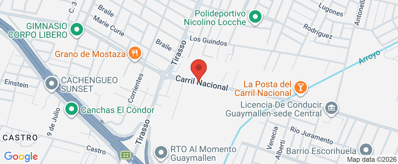 Mapa de la ubicación