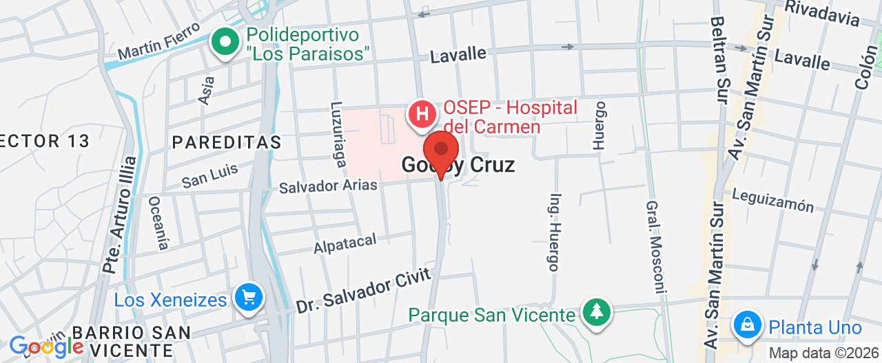 Mapa de la ubicación