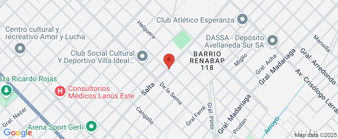 Mapa de la ubicación