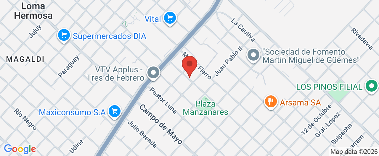 Mapa de la ubicación