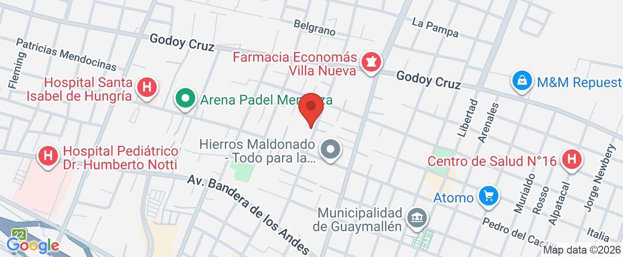 Mapa de la ubicación