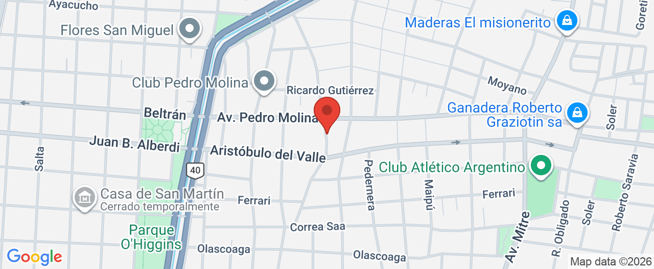 Mapa de la ubicación