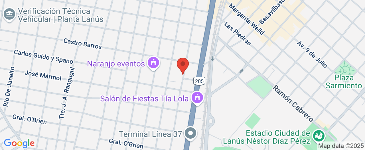 Mapa de la ubicación