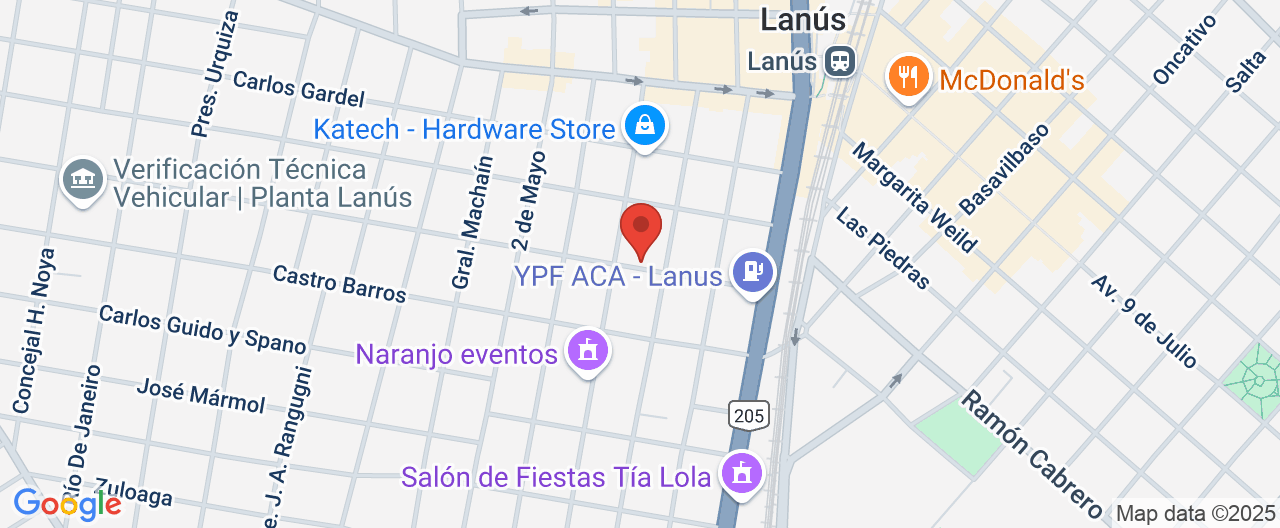 Mapa de la ubicación