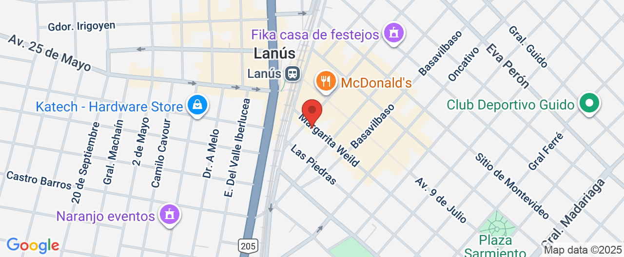Mapa de la ubicación