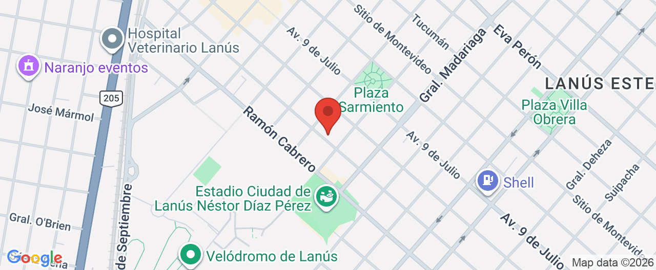 Mapa de la ubicación