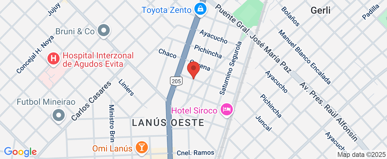 Mapa de la ubicación
