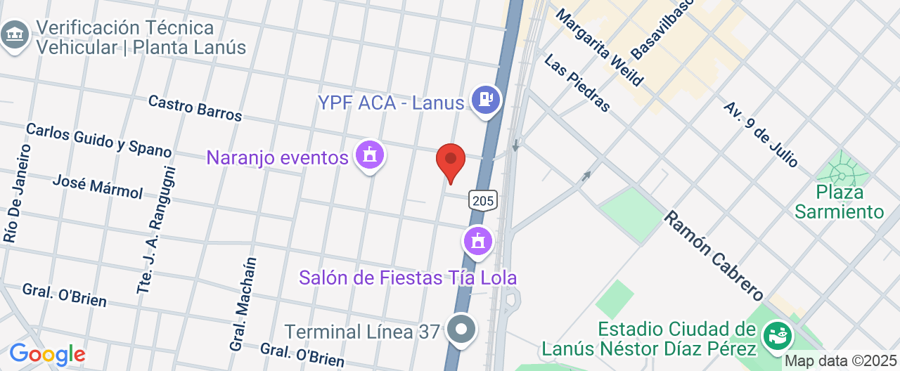Mapa de la ubicación
