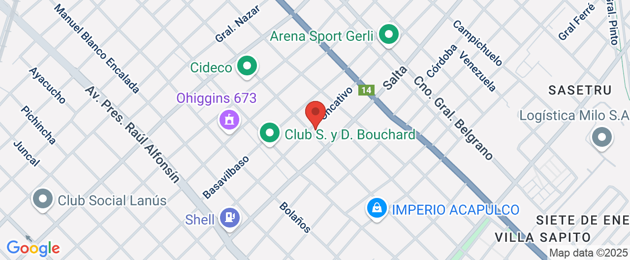 Mapa de la ubicación