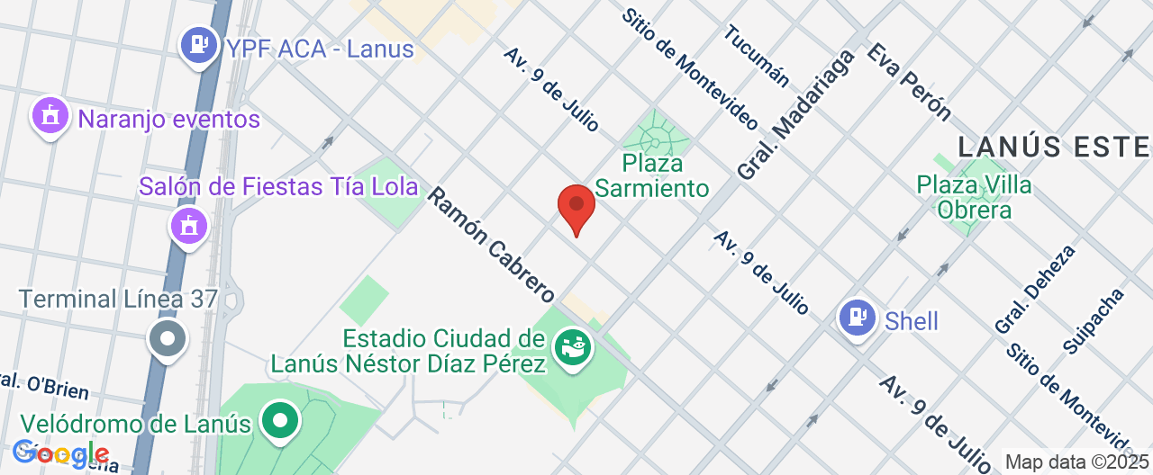 Mapa de la ubicación