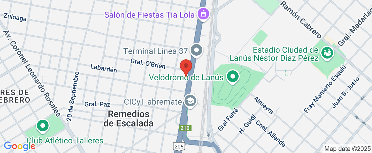Mapa de la ubicación
