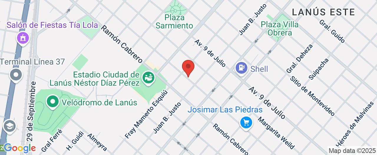 Mapa de la ubicación
