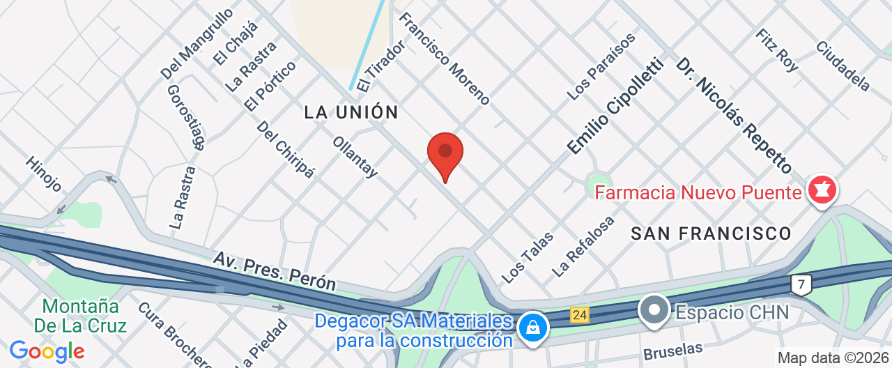 Mapa de la ubicación
