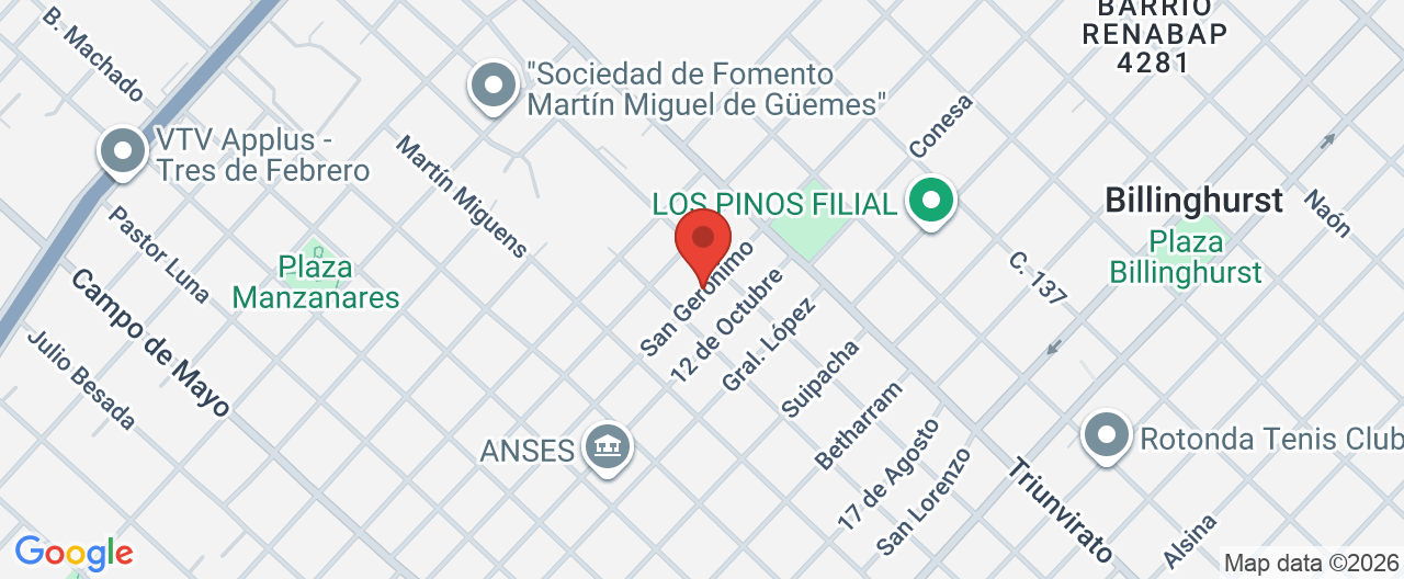 Mapa de la ubicación