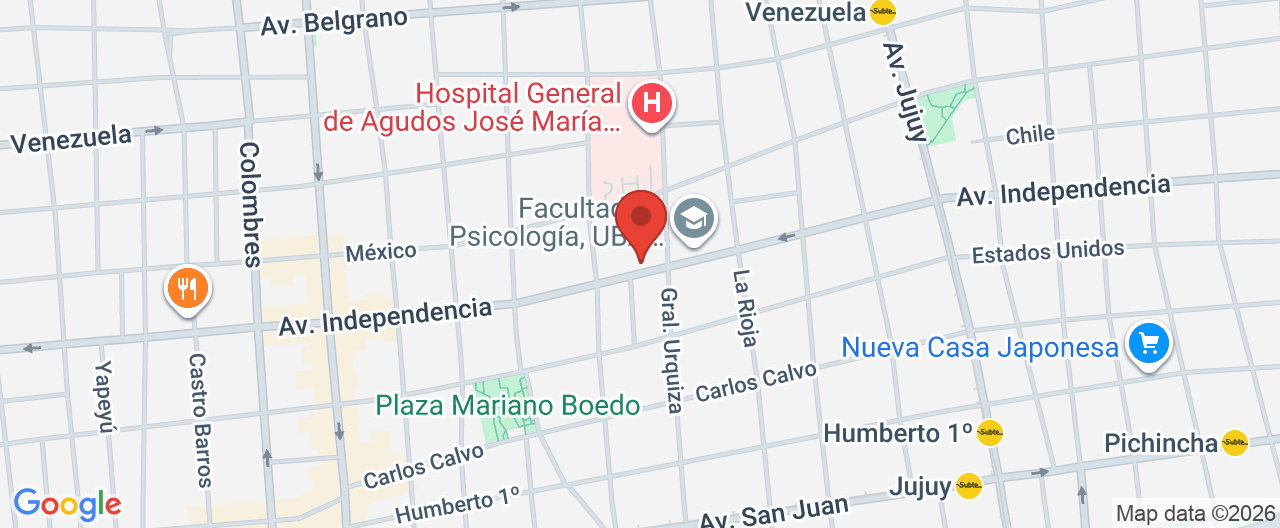 Mapa de la ubicación