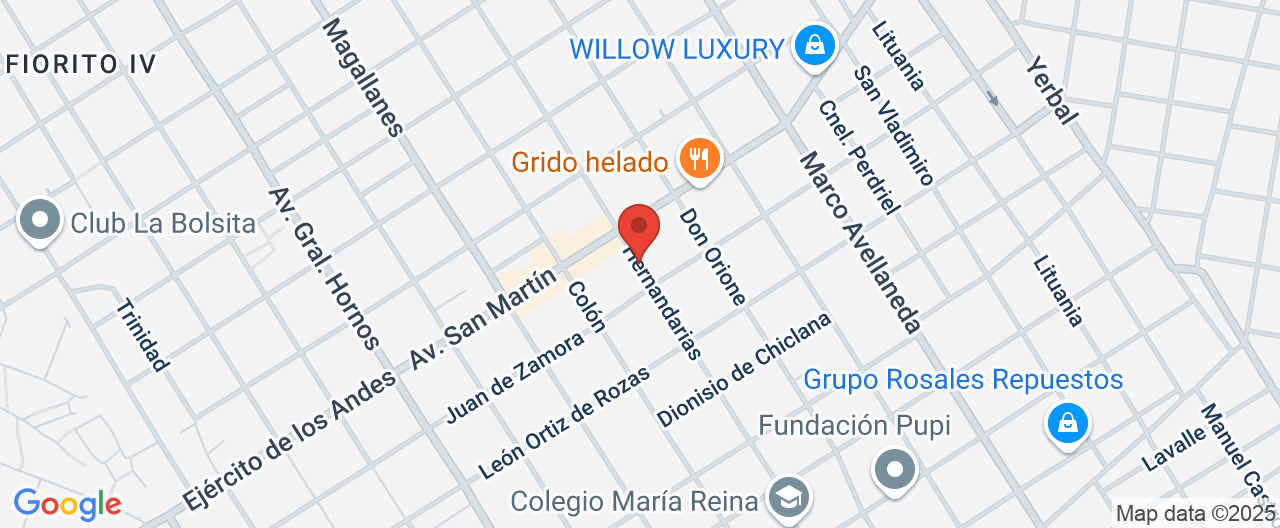 Mapa de la ubicación