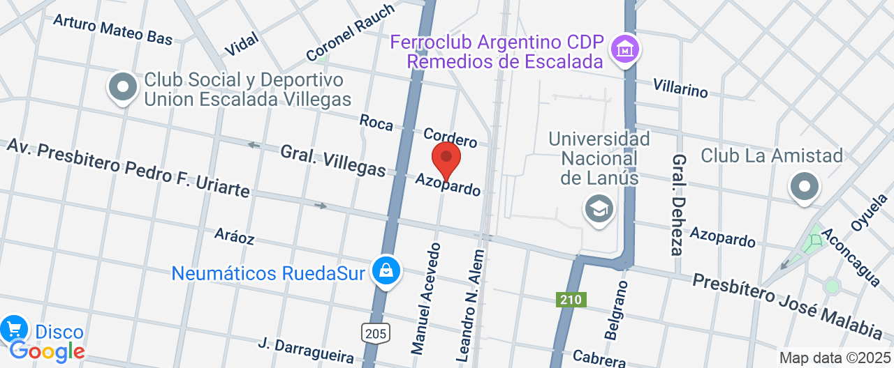 Mapa de la ubicación