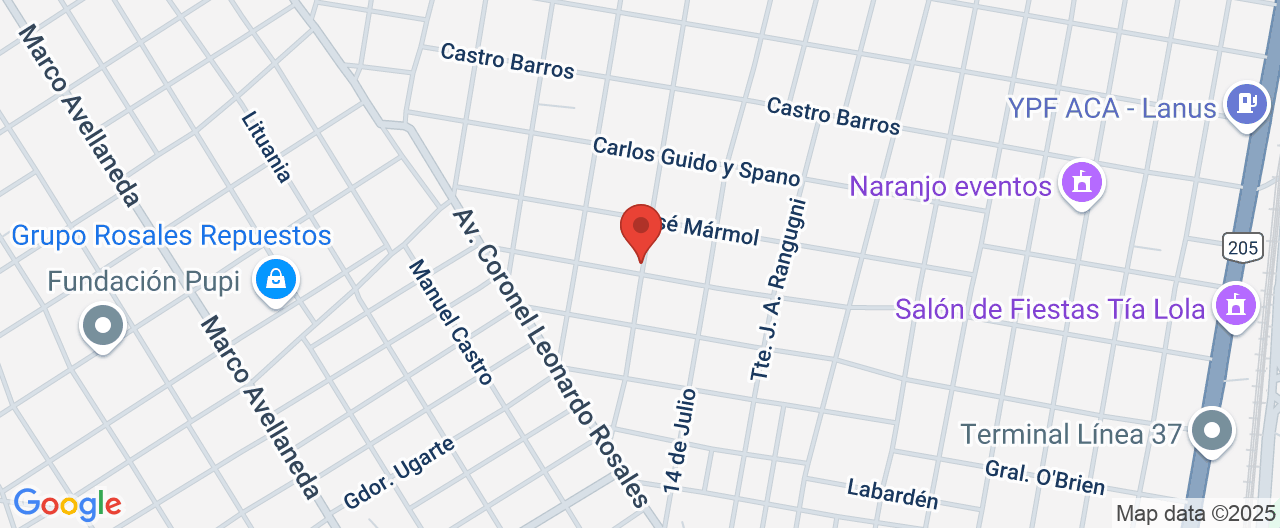 Mapa de la ubicación